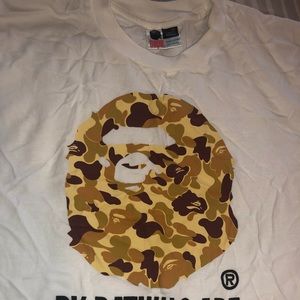 Bathing Ape Gold Camo T- shirt